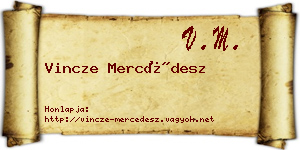 Vincze Mercédesz névjegykártya